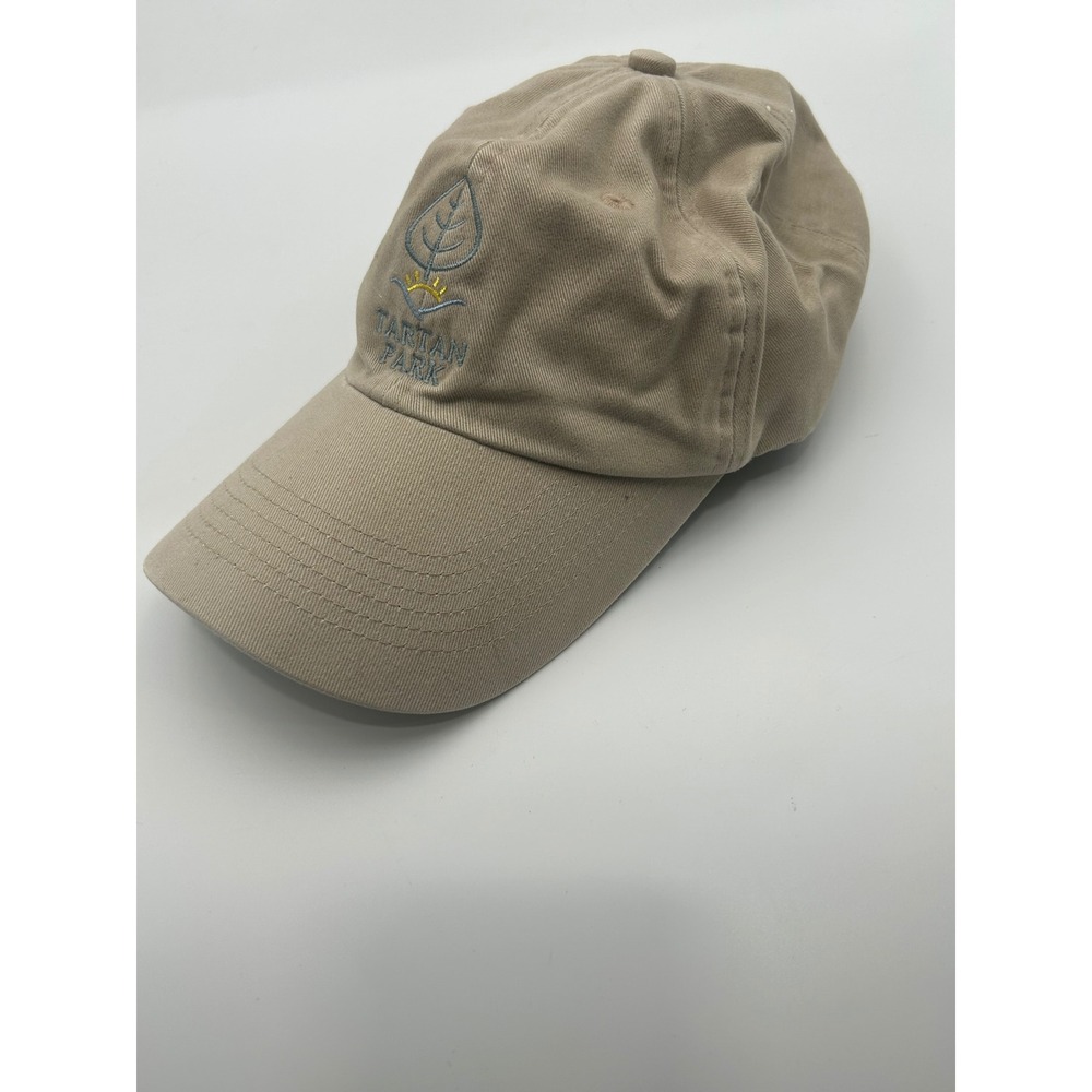 Gear For Sports Tartan Park Khaki Tan Embroidered Strapback Hat Cap 90s 00s